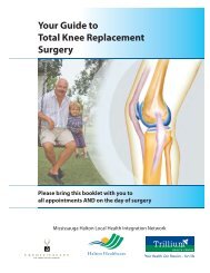 Your Guide to Total Knee Replacement Surgery - Trillium Health ...