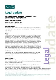 Peter Wake comments on the Court of Appeal decision in Esdale v ...