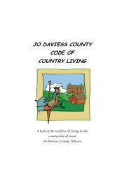 jo daviess county code of country living - Jo Daviess County, Illinois