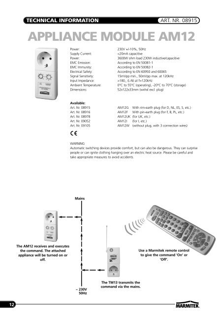 Marmitek X-10 product guide Marmitek X-10 product guide