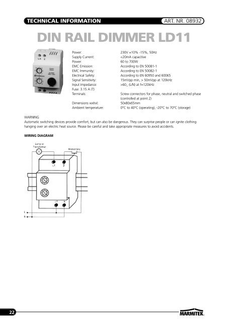 Marmitek X-10 product guide Marmitek X-10 product guide