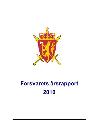 Forsvarets årsrapport 2010