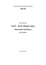 DM BL MAT – KOL (Banja Luka)