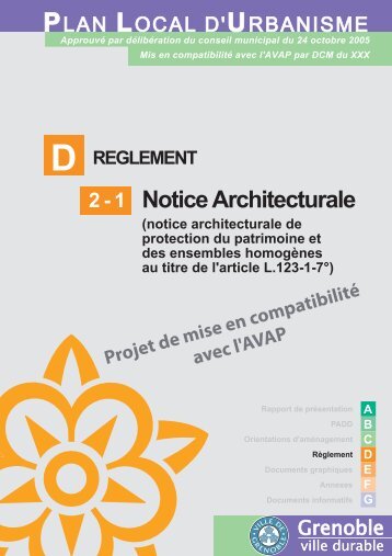 D2-1. Notice Architecturale - Grenoble