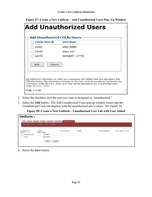 Formulas Online - TTB