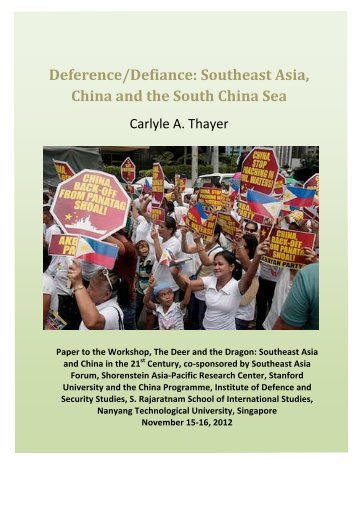 Deference/Defiance: Southeast Asia, China and the ... - Viet-studies