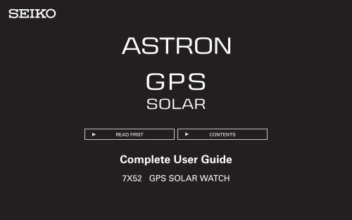 Seiko astron instructions online