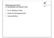 Rechtsgeschichte II II. Herrschaft und Recht (1/6) - Institut fÃ¼r ...