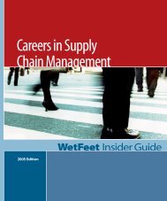 Careers In Supply Chain Management 2004 - Supply Chain Online
