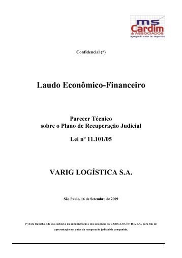 Laudo Econômico-Financeiro - VarigLog