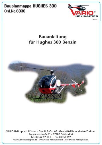 Bauanleitung für Hughes 300 Benzin - Vario Helicopter