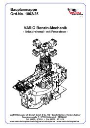 VARIO Benzin-Mechanik - linksdrehend - mit ... - Vario Helicopter