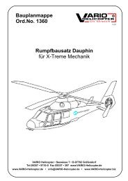 Rumpfbausatz Dauphin - Vario Helicopter