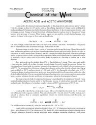 ACETIC ACID and ACETIC ANHYDRIDE