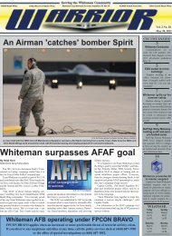 Whiteman surpasses AFAF goal - Whiteman Air Force Base