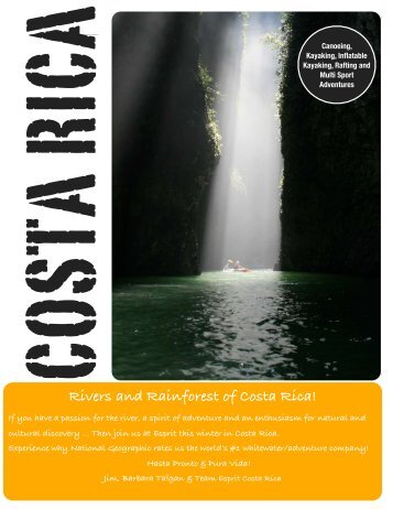 Rivers and Rainforest of Costa Rica! - Esprit Whitewater Worldwide