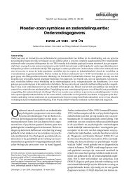 'Moeder-zoon symbiose en zedendelinquentie ...