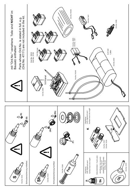 Bauplanmappe Ord.No. 8301 - Vario Helicopter