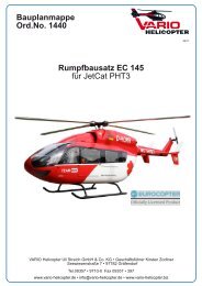 Bauplanmappe Ord.No. 1440 Rumpfbausatz EC ... - Vario Helicopter