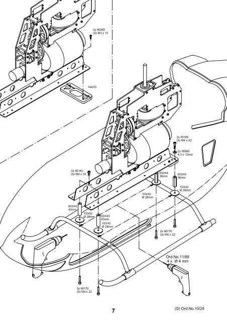 Bauplanmappe Ord.No. 1440 Rumpfbausatz EC ... - Vario Helicopter