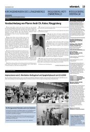 November-Ausgabe 2009 - Kirche Riggisberg und Rüti