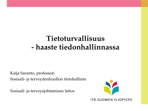 Tietoturvallisuus - HaiPro