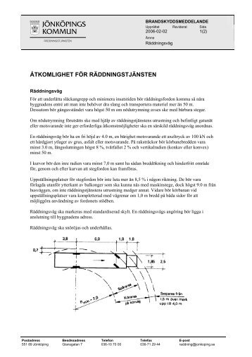 ÃTKOMLIGHET FÃR RÃDDNINGSTJÃNSTEN
