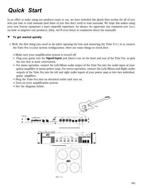 Contents - Peavey.com