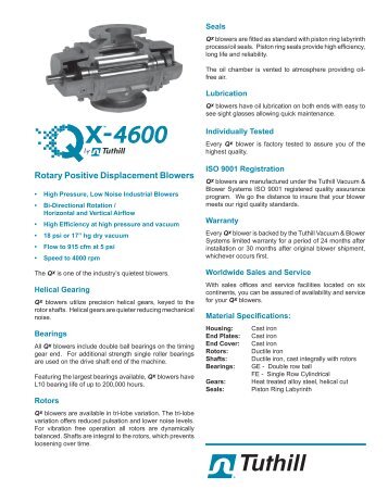 QX-4600 Blower Spec Sheet 0710.indd