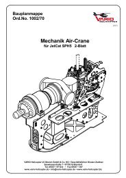 Bauplanmappe Ord.No. 1002/70 Mechanik Air ... - Vario Helicopter