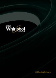 2009 Sustainability Report - Whirlpool Corporation