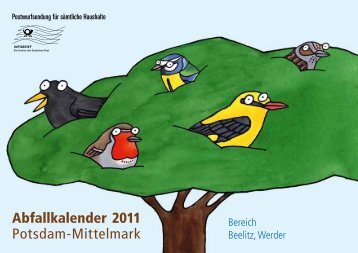 Abfallkalender 2011 Potsdam-Mittelmark