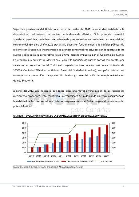 situaciÃ³n del sector elÃ©ctrico en guinea ecuatorial - Proexca