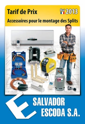 Accessoires pour le montage des Splits - Salvador Escoda SA