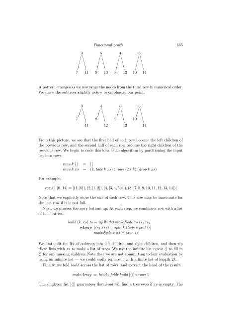 FUNCTIONAL PEARLS Three Algorithms on Braun  Trees - West Point