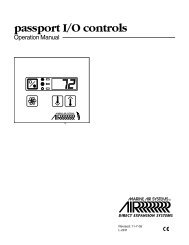 Passport I/O Operation Manual - Tropical Marine Air Conditioning
