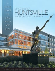 A SMART PLACE TO LIVE, WORK AND PLAY - Huntsville/Madison ...