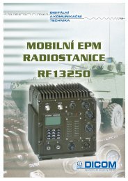 MobilnÃƒÂ­ EPM radiostanice RF13250 (cz) - DICOM, spol. s ro