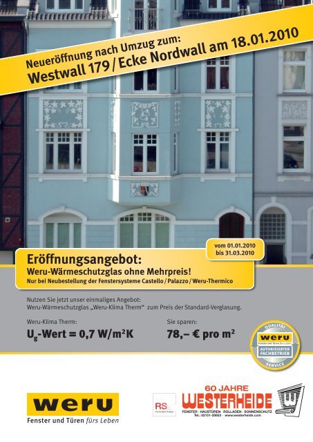 Westwall 179/Ecke Nordwall in Krefeld - Westerheide GmbH