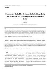 PDF Olarak İndir - Perinatoloji Dergisi