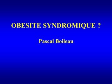 ObÃ©sitÃ© syndromique