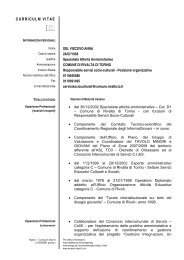 Settore Servizi Socio-Culturali Anna Del Viscovo - Comune di ...