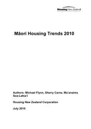 MÄori Housing Trends 2010 - Housing New Zealand