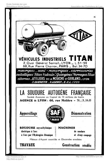 Revue Technica, annÃ©e 1943, numÃ©ro 38 - Histoire de l'Ãcole ...