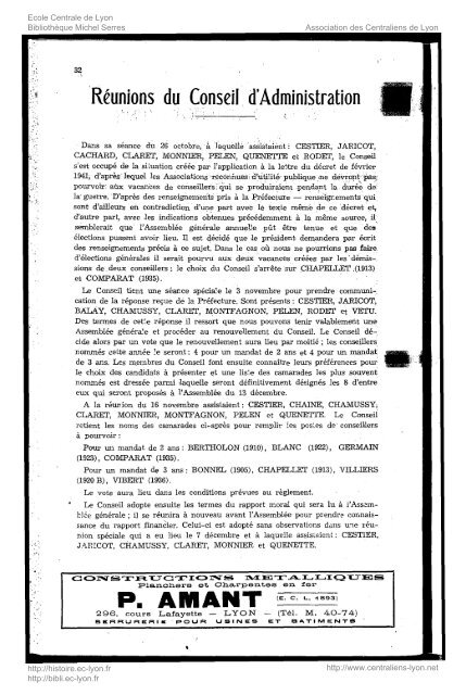 Revue Technica, annÃ©e 1943, numÃ©ro 38 - Histoire de l'Ãcole ...