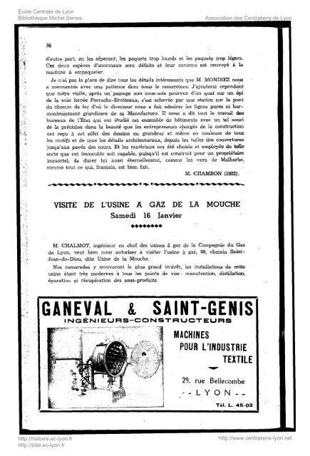 Revue Technica, annÃ©e 1943, numÃ©ro 38 - Histoire de l'Ãcole ...