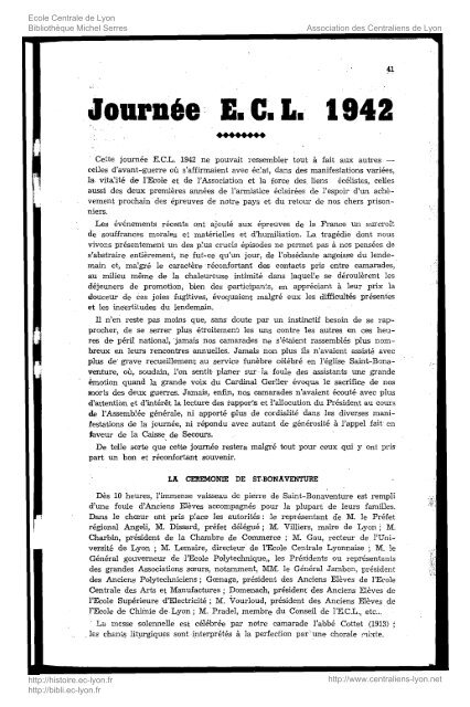 Revue Technica, annÃ©e 1943, numÃ©ro 38 - Histoire de l'Ãcole ...