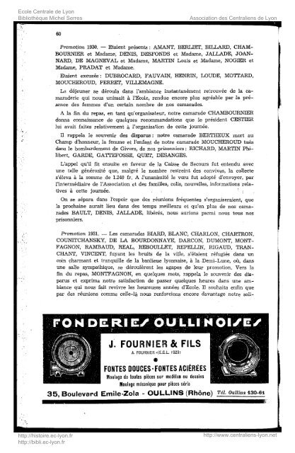 Revue Technica, annÃ©e 1943, numÃ©ro 38 - Histoire de l'Ãcole ...