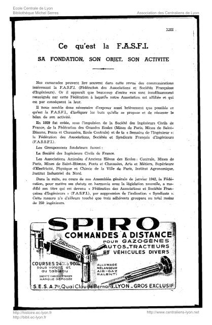 Revue Technica, annÃ©e 1943, numÃ©ro 38 - Histoire de l'Ãcole ...