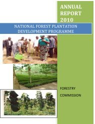 ANNUAL REPORT 2010 - The Forestry Commission of Ghana